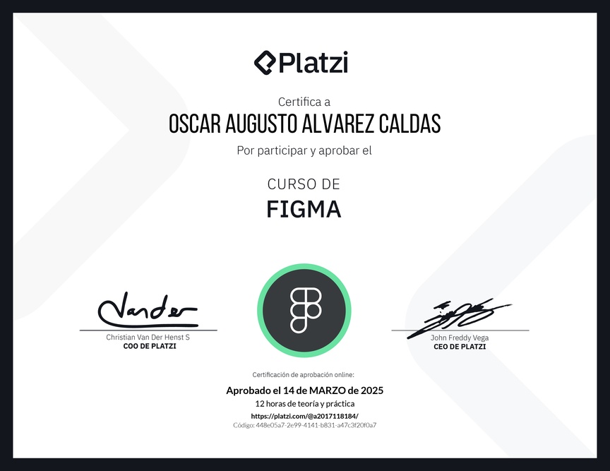 Diploma del Curso de Figma