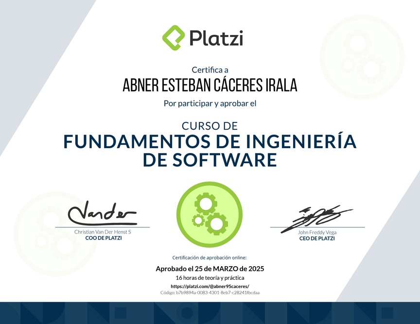 Diploma de Fundamentos de Ingeniería de Software