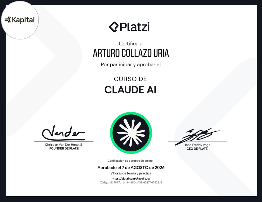 Diploma del Curso de Claude AI