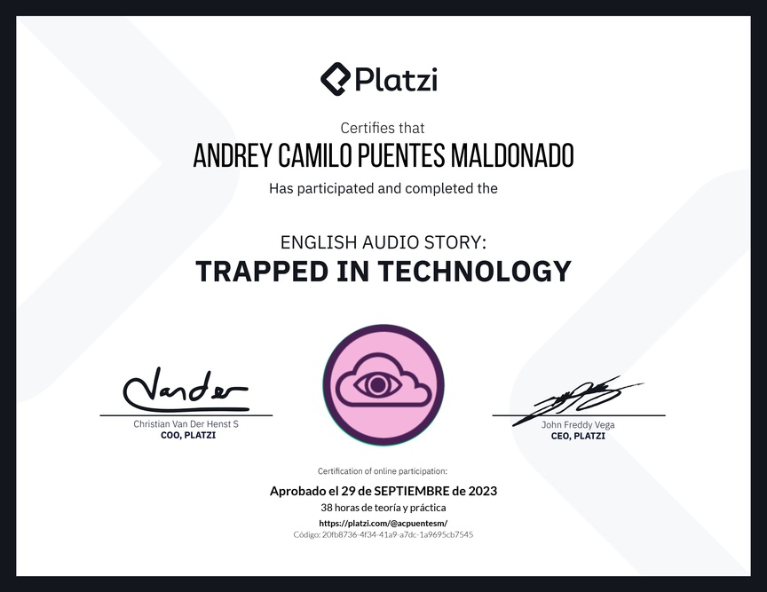 Diploma de Audio Historia en Inglés: Atrapados en la Tecnología
