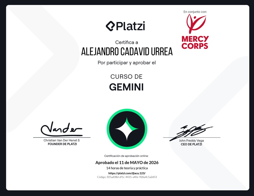 Diploma del Curso de Gemini