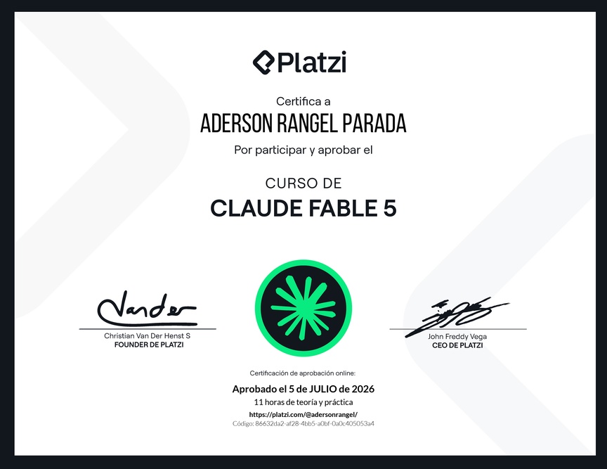 Diploma de Claude Fable 5