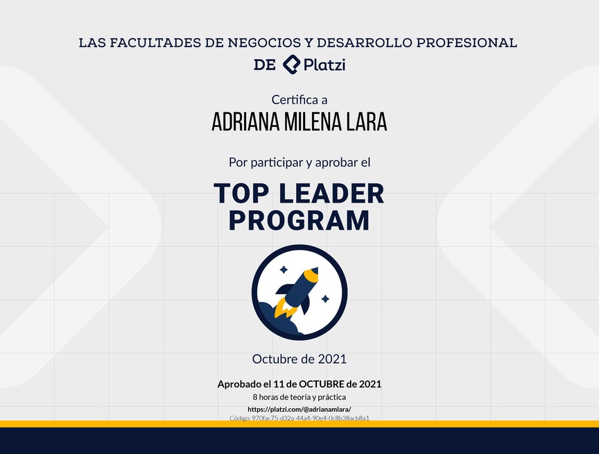 Diploma de Top Leader Program