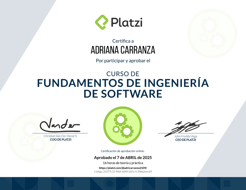 Diploma de Fundamentos de Ingeniería de Software