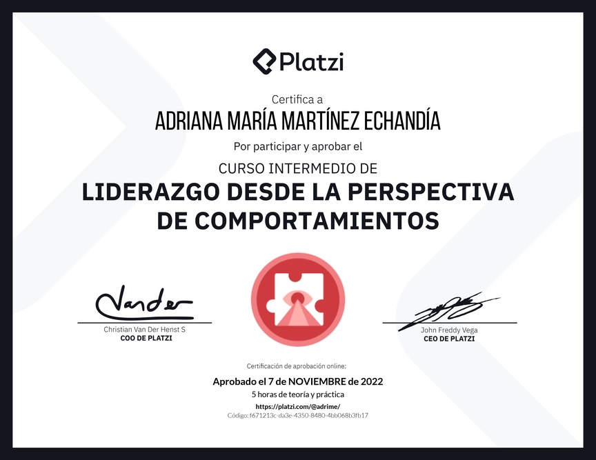 Diploma del Curso Intermedio de Liderazgo: Identifica los Tipos de Liderazgo