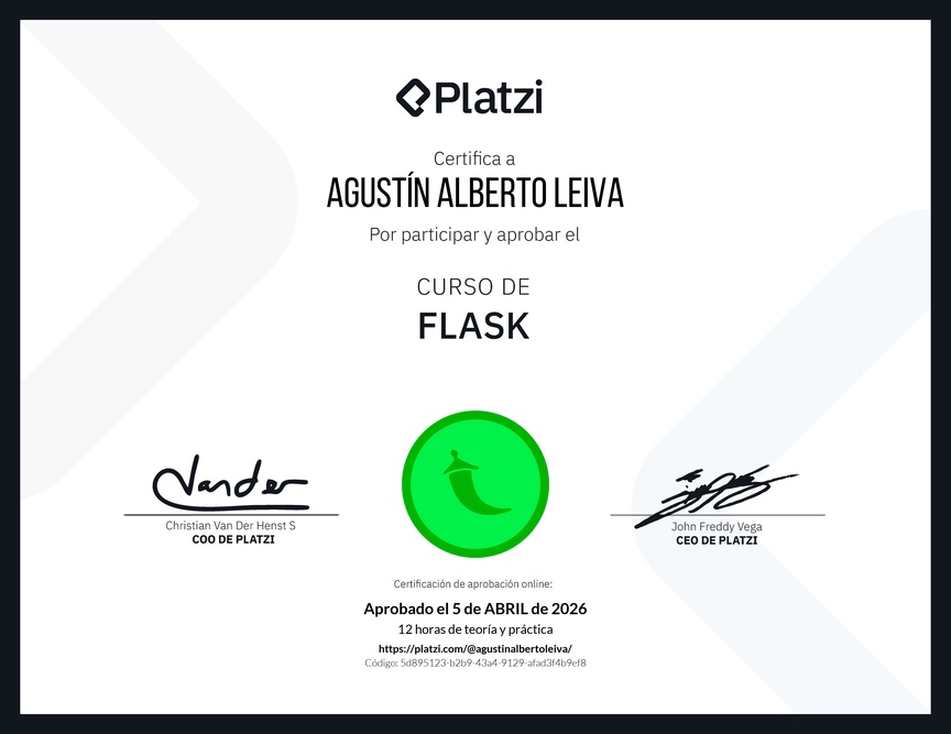 Diploma del Curso de Flask