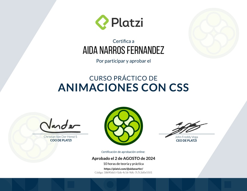 Diploma del Curso Práctico de Maquetación y Animaciones con CSS