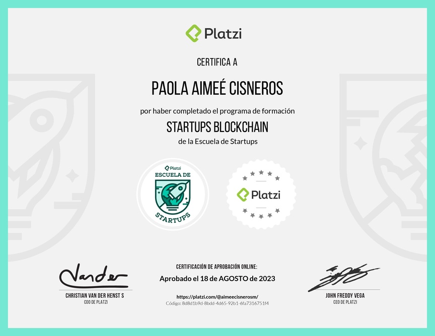 Diploma de la Ruta de Aprendizaje de Startups Blockchain