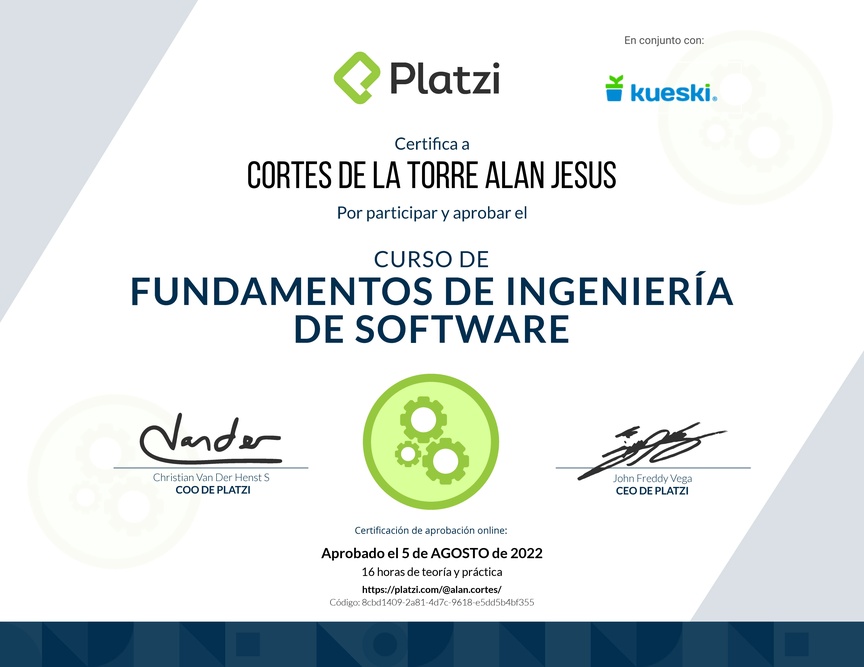 Diploma de Fundamentos de Ingeniería de Software
