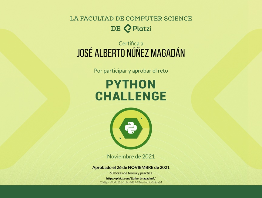 Diploma de Python Challenge