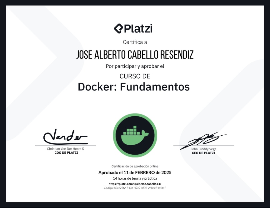 Diploma del Curso de Docker: Fundamentos