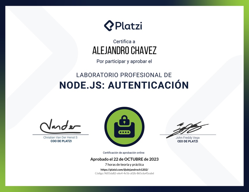 Diploma de Laboratorio de Node.js: Autenticación y Seguridad