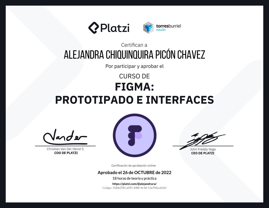 Diploma del Curso Básico de Figma - 2022