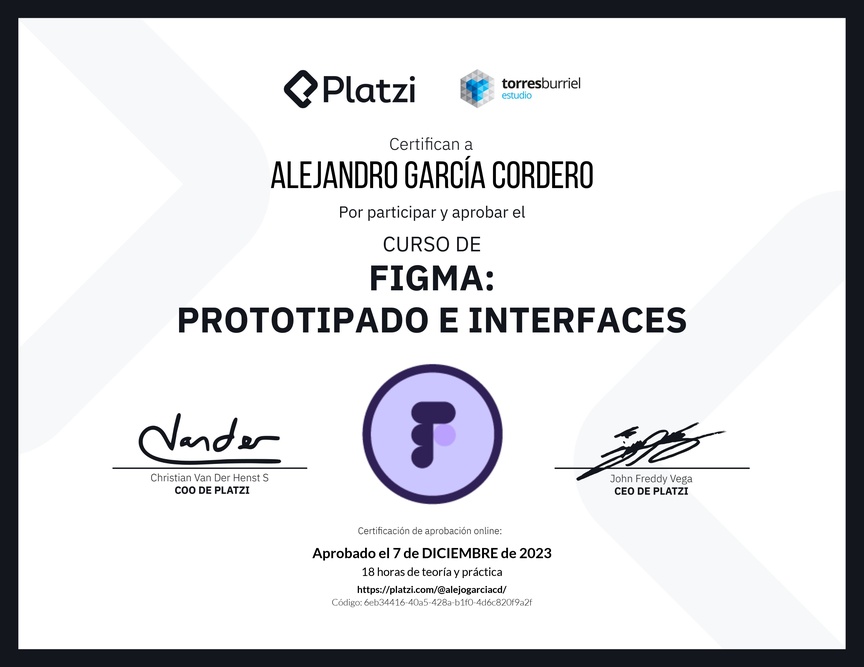 Diploma del Curso Básico de Figma - 2022