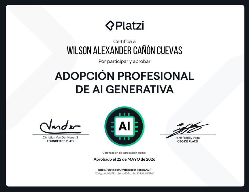Diploma de la Ruta de Aprendizaje de Adopción Profesional de AI Generativa