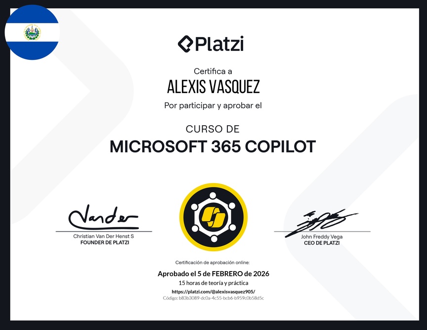 Diploma del Curso de Microsoft 365 Copilot