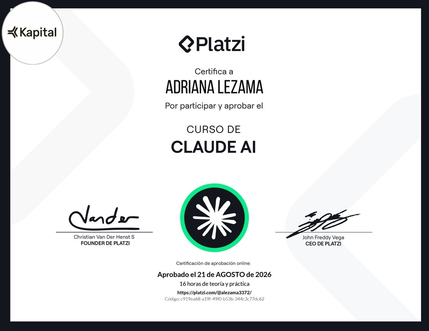 Diploma del Curso de Claude AI