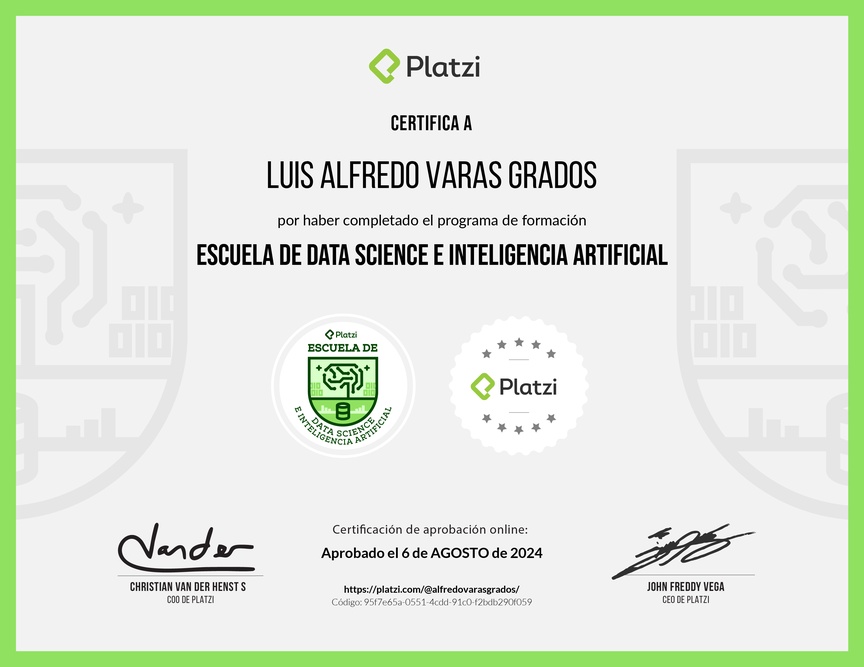 Diploma de la old-school-Inteligencia Artificial y Data Science
