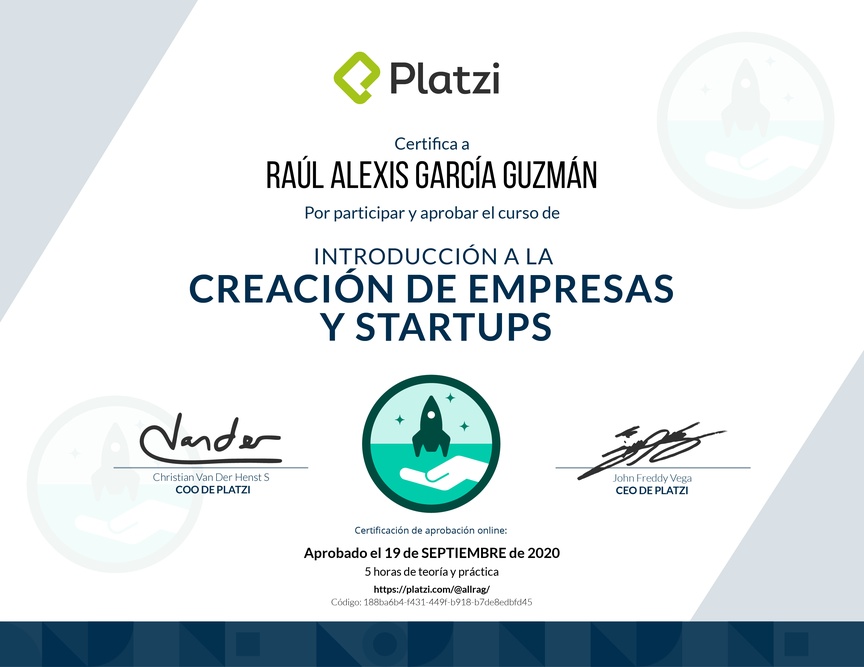 Diploma de Introducción a la Creación de Empresas y Startups