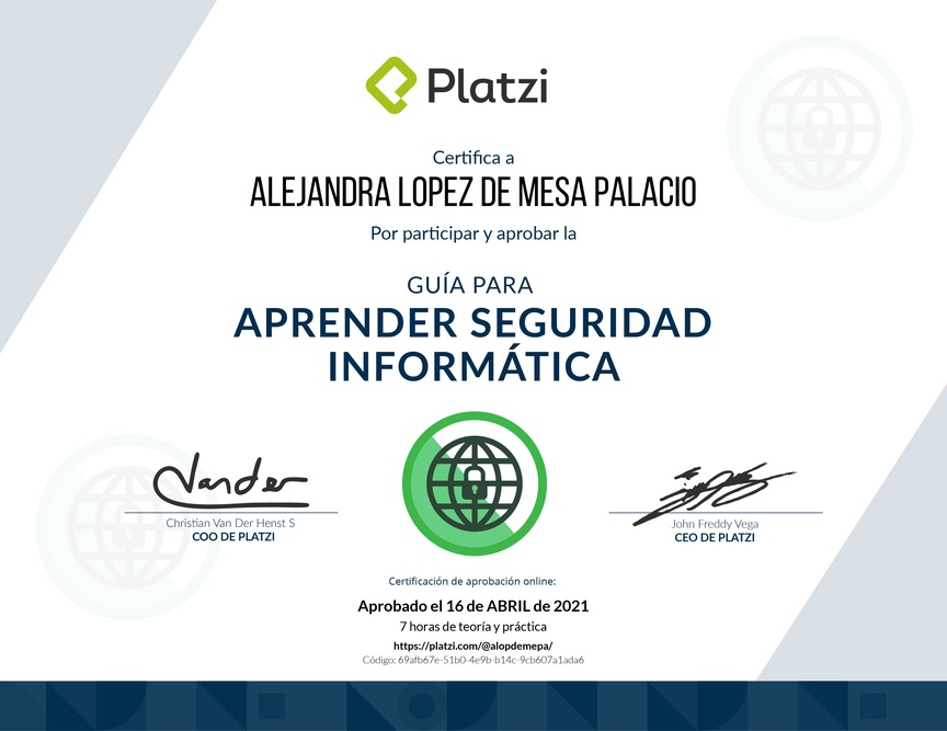Diploma de Guía para Aprender Seguridad Informática