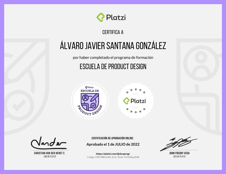 Diploma de la Ruta de Aprendizaje de Diseño de Producto