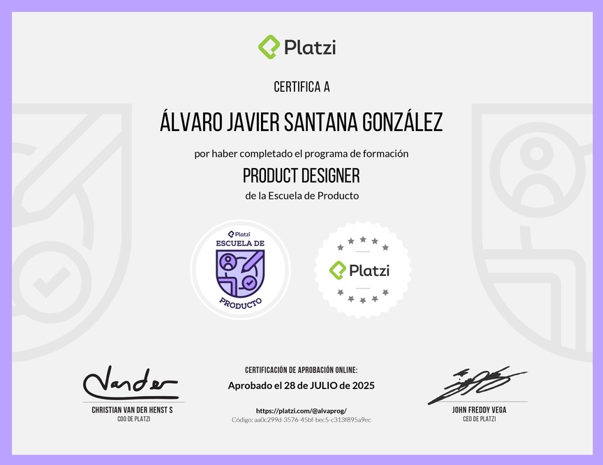 Diploma de la Ruta de Aprendizaje de Product Designer