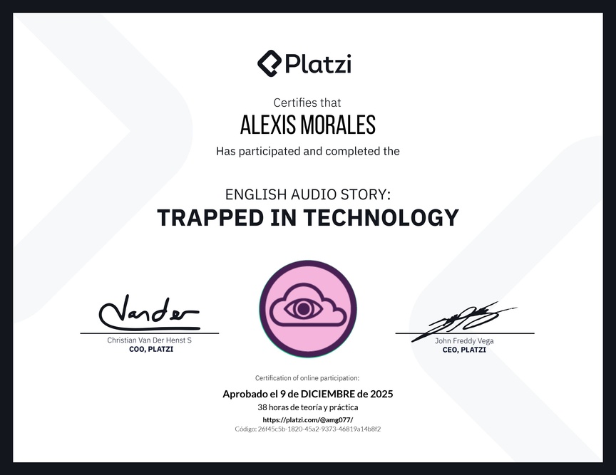 Diploma de Audio Historia en Inglés: Atrapados en la Tecnología