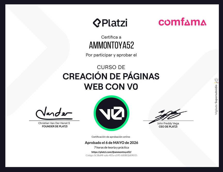 Curso de Creación de Páginas Web con v0