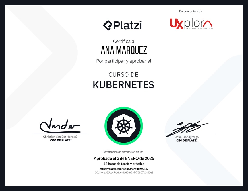 Diploma del Curso de Kubernetes
