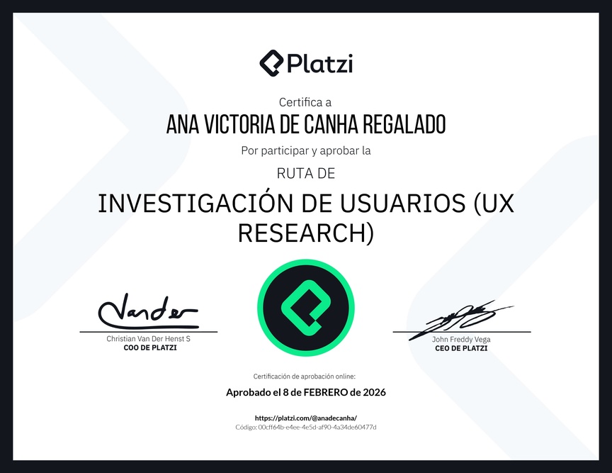 Diploma de la Ruta de Aprendizaje de Investigación de Usuarios (UX Research)