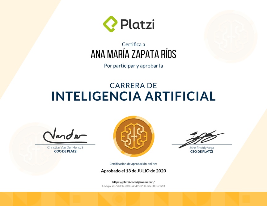 Diploma de la Ruta de Aprendizaje de Inteligencia Artificial MinTIC - Icetex