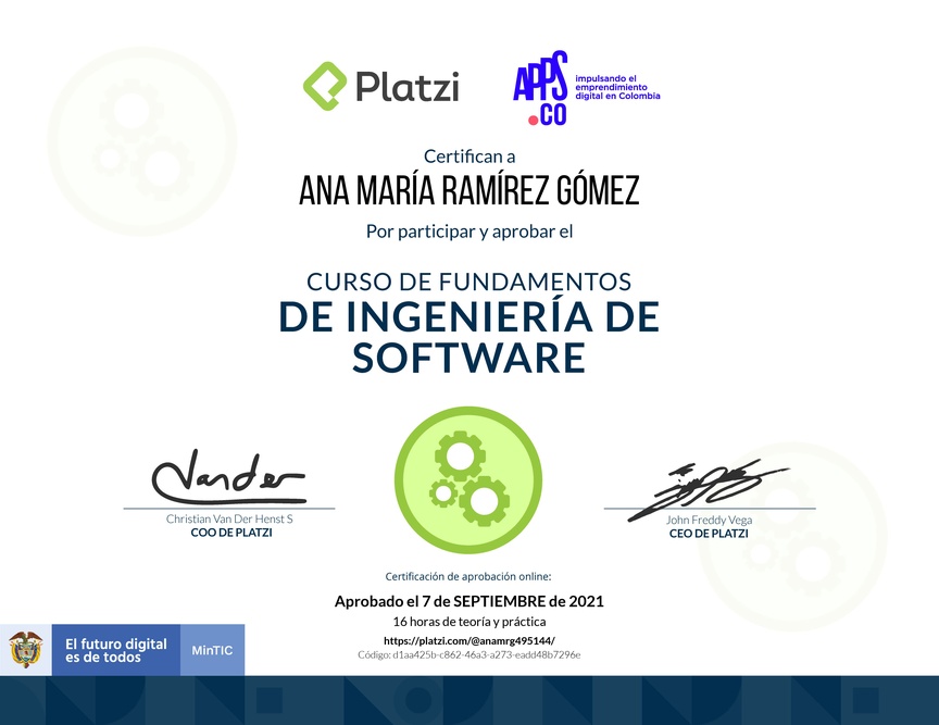 Diploma de Fundamentos de Ingeniería de Software