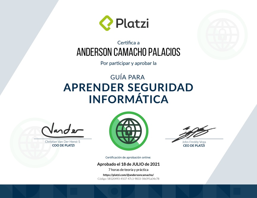 Diploma de Guía para Aprender Seguridad Informática