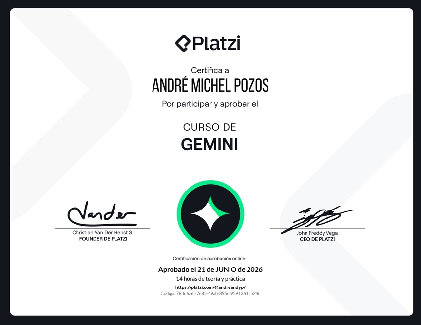 Diploma del Curso de Gemini