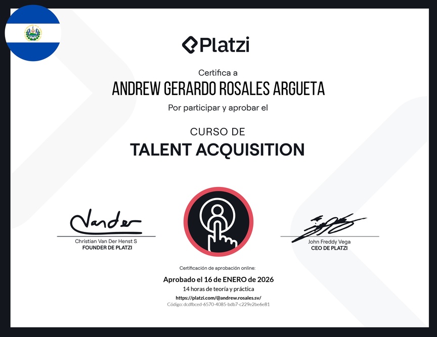 Diploma del Curso de Talent Acquisition
