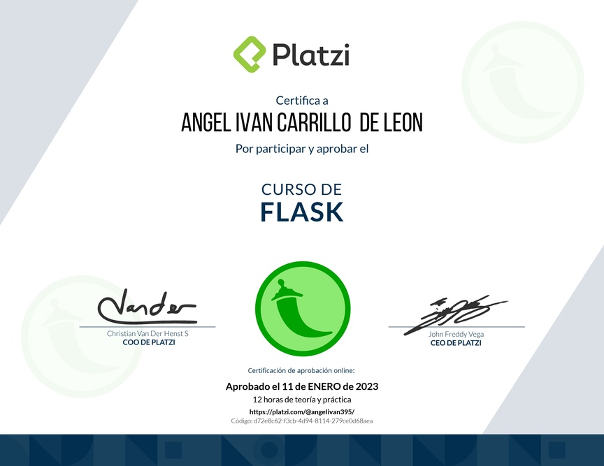 Diploma del Curso de Flask