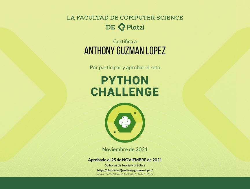 Diploma de Python Challenge