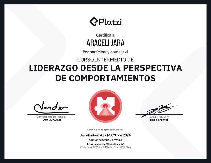 Diploma del Curso Intermedio de Liderazgo: Identifica los Tipos de Liderazgo