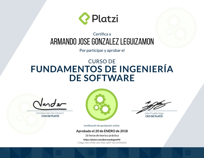 Diploma de Fundamentos de Ingeniería de Software
