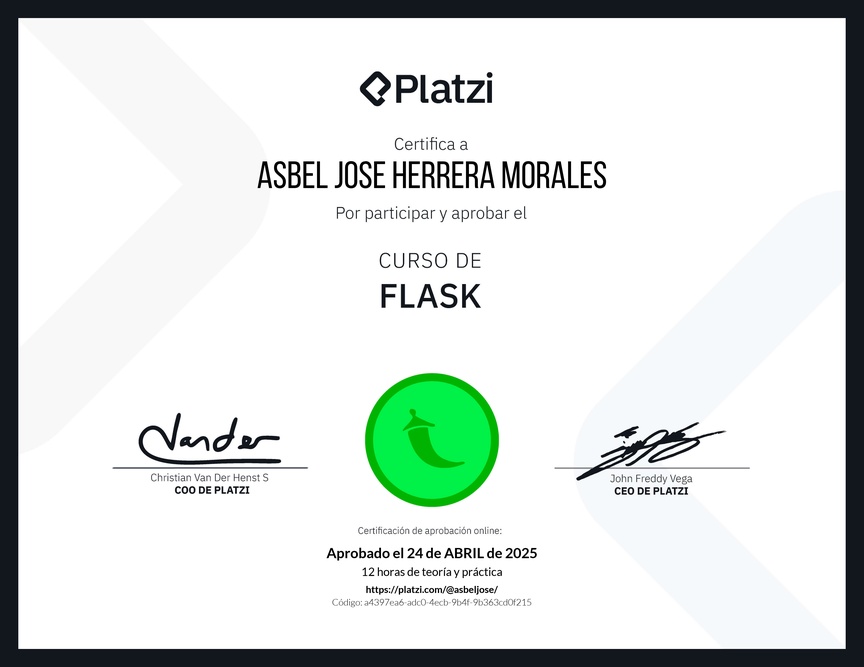 Diploma del Curso de Flask