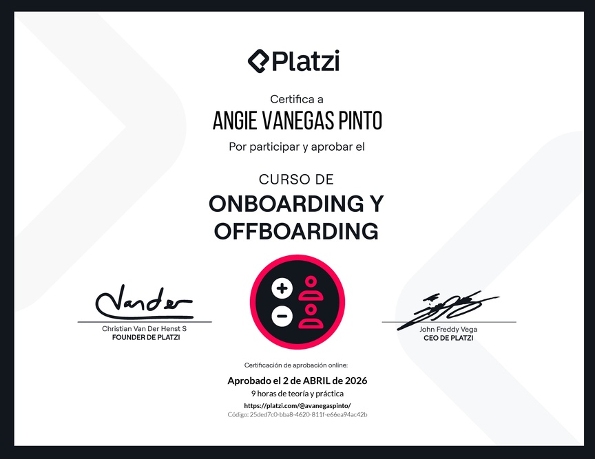 Diploma del Curso de Onboarding y Offboarding