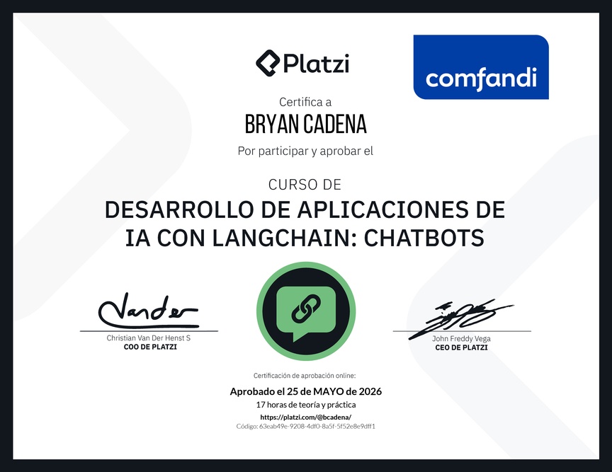 Diploma del Curso de LangChain