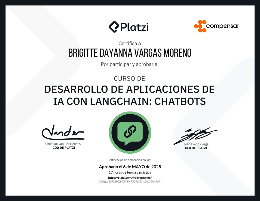 Diploma del Curso de LangChain
