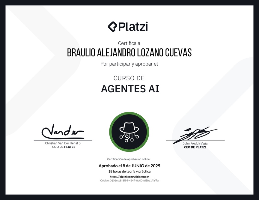 Diploma del Curso de Agentes AI