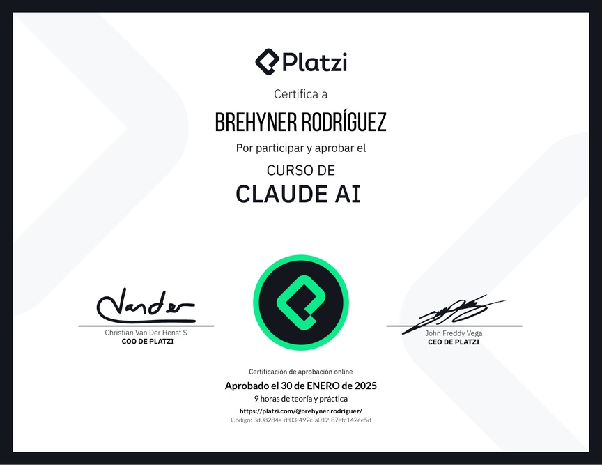 Diploma del Curso de Claude AI