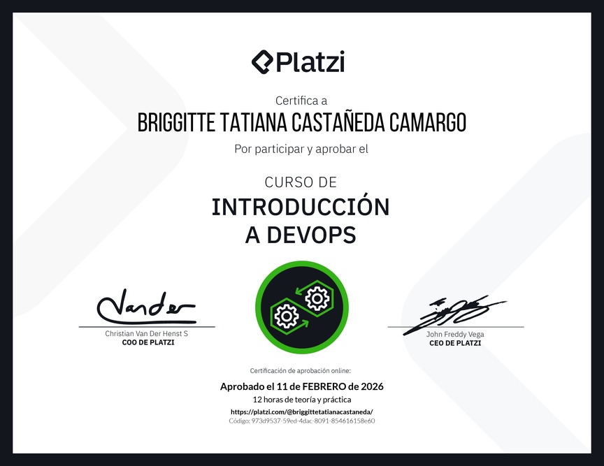 Diploma del Curso de Introducción a DevOps