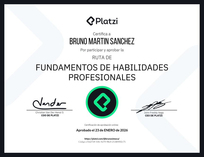 Diploma de la Ruta de Aprendizaje de Fundamentos de Habilidades Profesionales