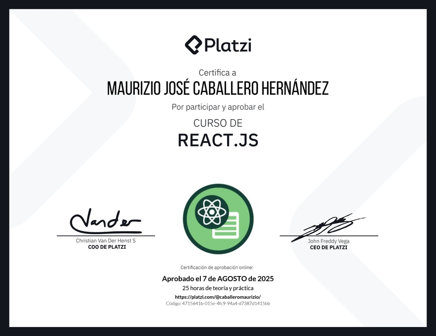 Diploma del Curso de React.js