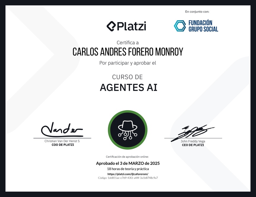 Diploma del Curso de Agentes AI