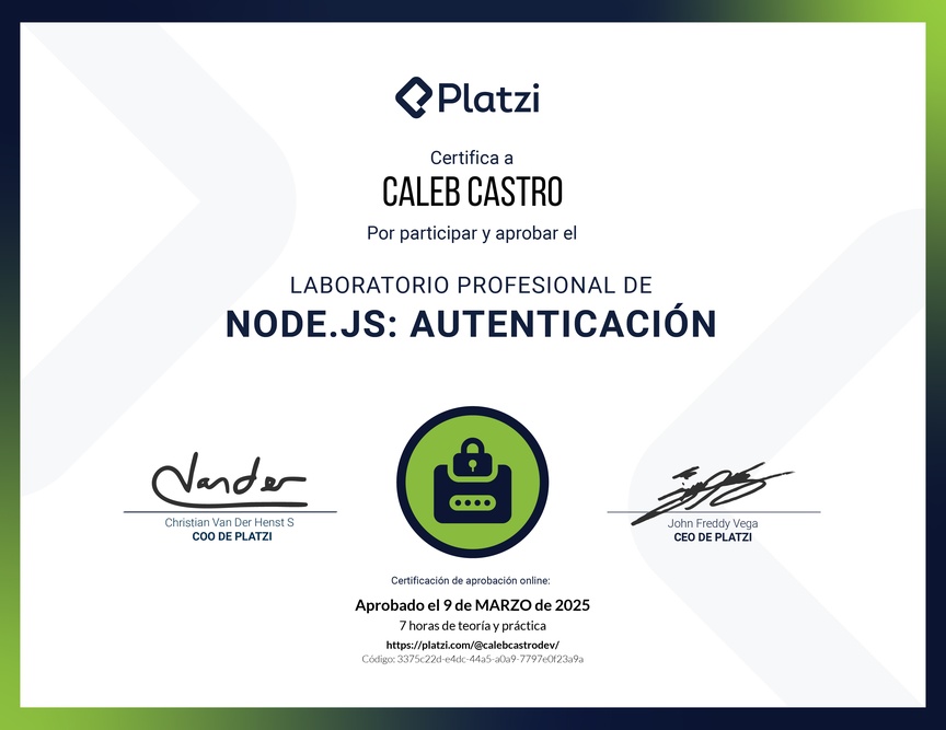 Diploma de Laboratorio de Node.js: Autenticación y Seguridad